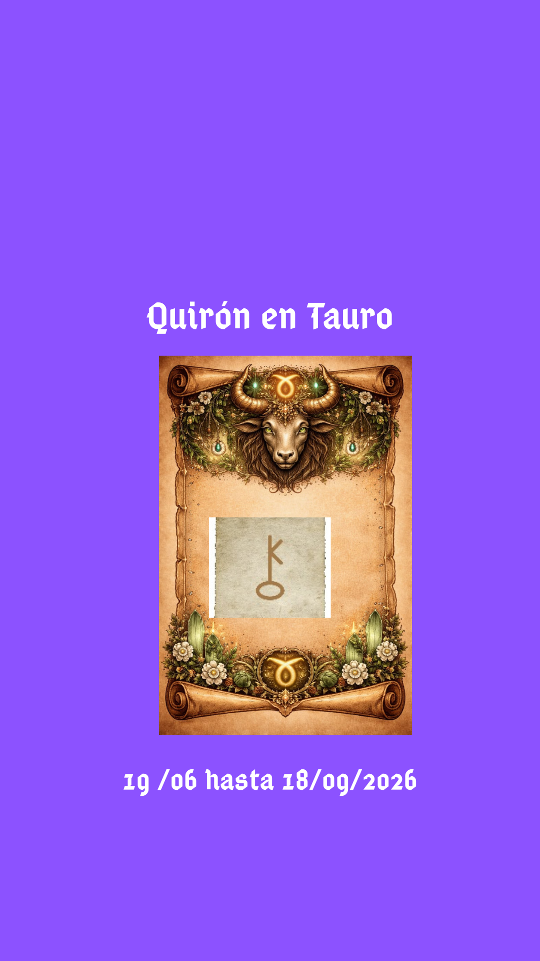 Quirón en Tauro